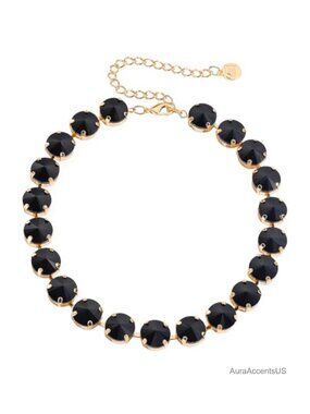 Crystal Rhinestone Collar Choker Necklace Sparkly Wedding Jewelry for Women